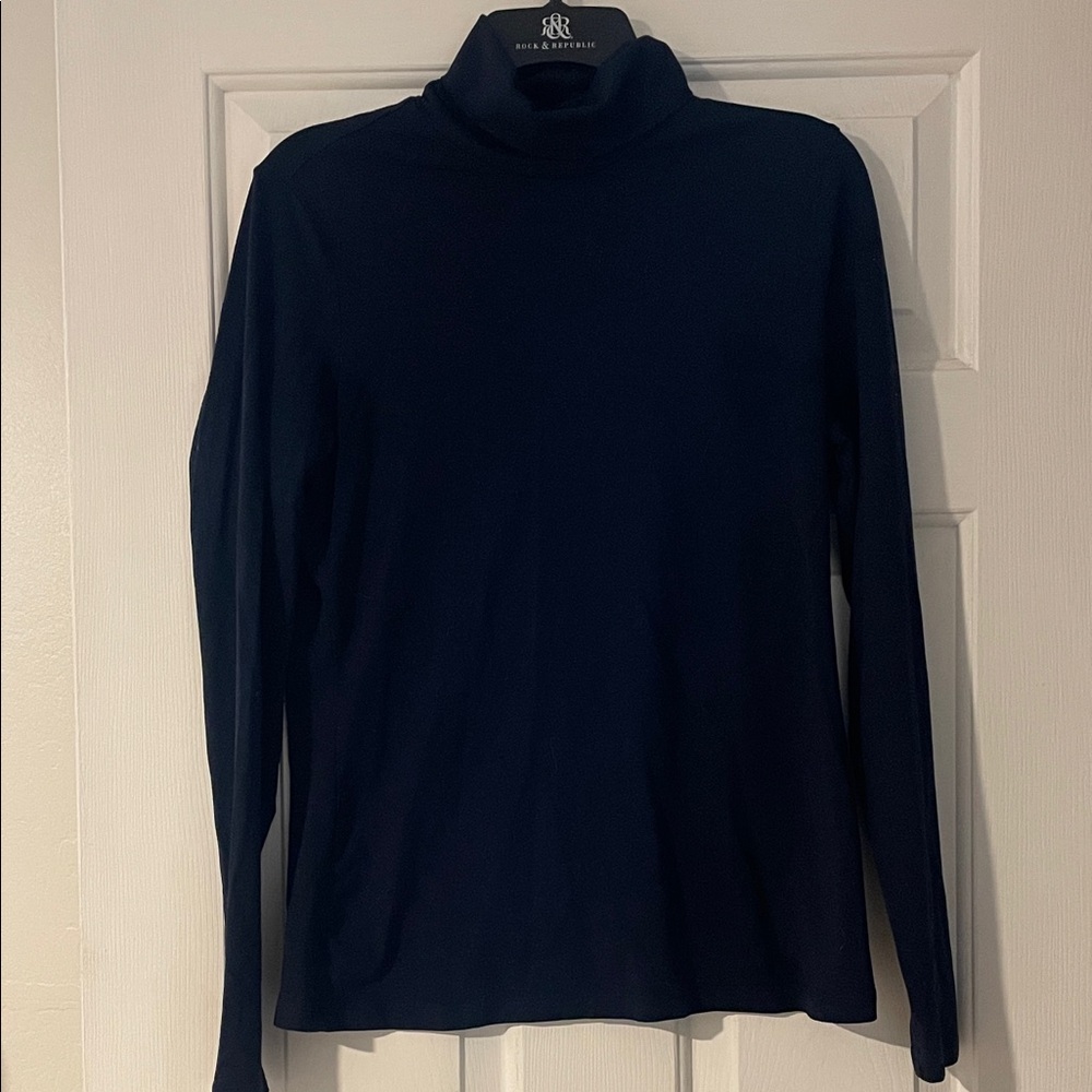 Lands' End Women's Long Sleeve Tee - Navy
